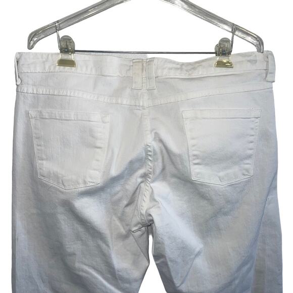 Garnet Hill High Rise Denim Stretch Crop Ankle Plus Size 16 - Picture 3 of 8